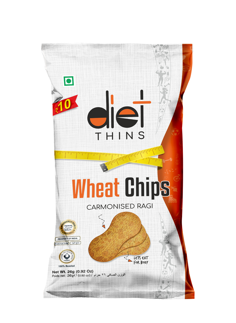 Diet Thins wheat chips Ragi Ajwain