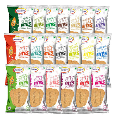 Maniarrs Wheat Chips All Flavours (Combo Pack of 20)