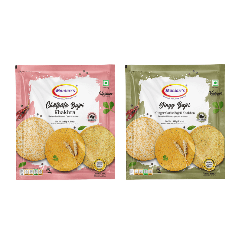 Pearl Power Nibbles Wheat Chips 2 Flavours (Combo Pack of 4)